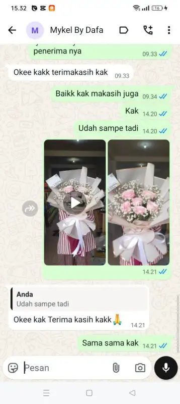 Testimonial Papan buket bunga MALUKU BARAT DAYA