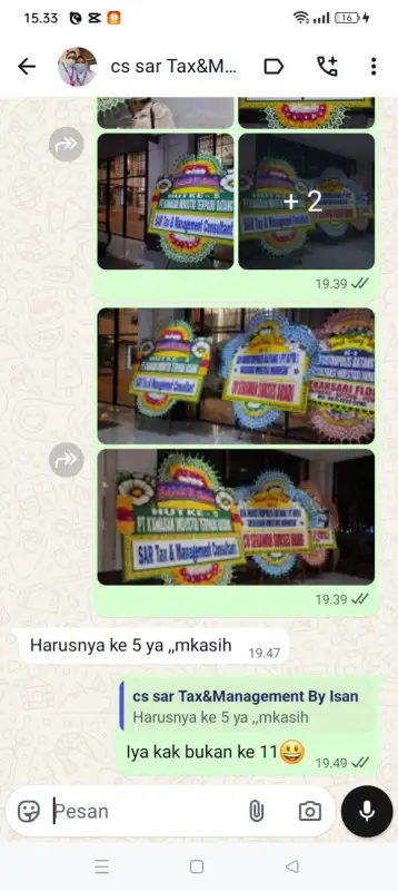 Testimonial papan bunga MALUKU BARAT DAYA