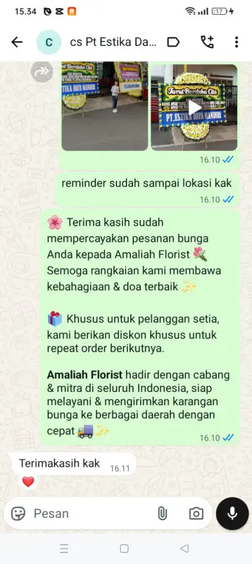 Testimonial Papan Bunga duka MALUKU BARAT DAYA